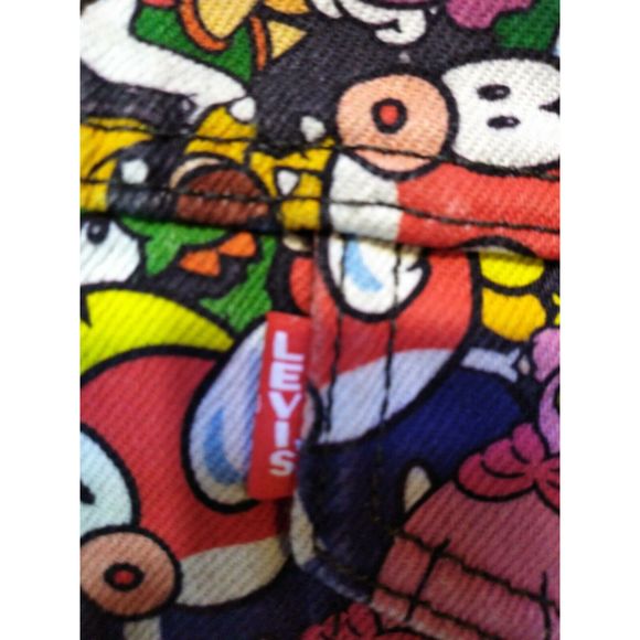 Levi x Super Mario Trucker Jacket Size XL Nintendo - Picture 4 of 11